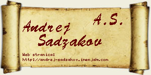 Andrej Sadžakov vizit kartica